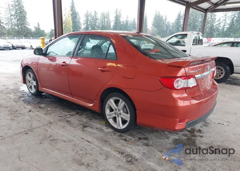 2013 Toyota Corolla S Special Edition из США, поврежденный, VIN 2T1BU4EE8DC070091